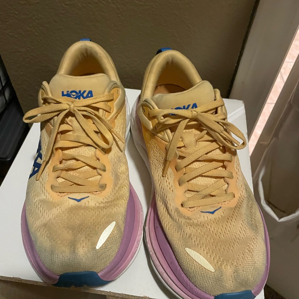Hoka One One Yellow Sneakers